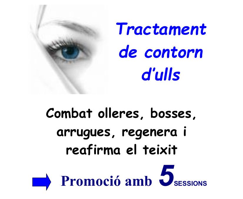 Promoció tractament contorn ulls